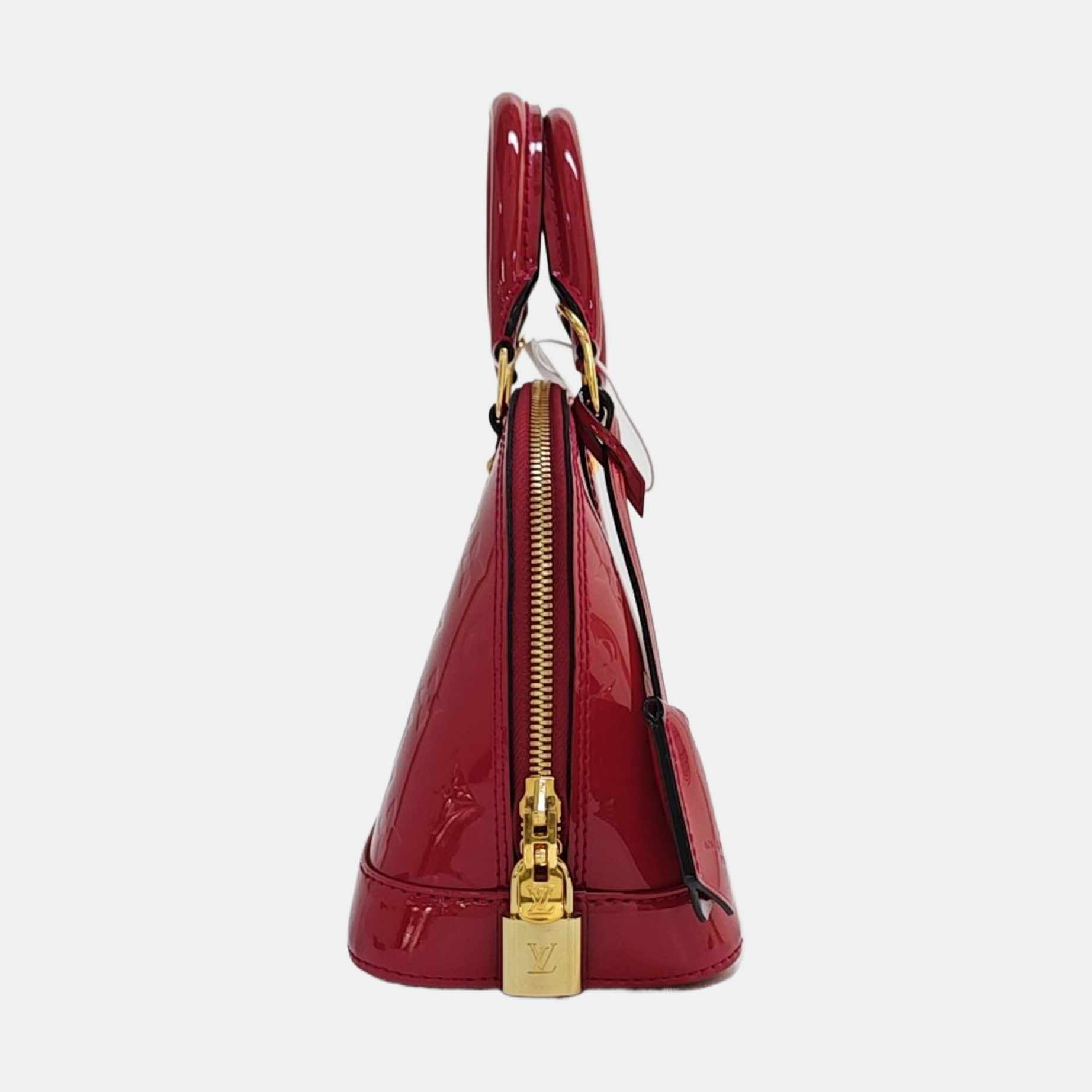 ALMA BB Monogram Patent Leather Red