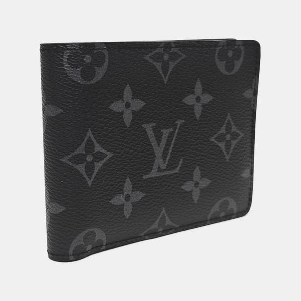 SLENDER Monogram Coated Canvas Black Wallet