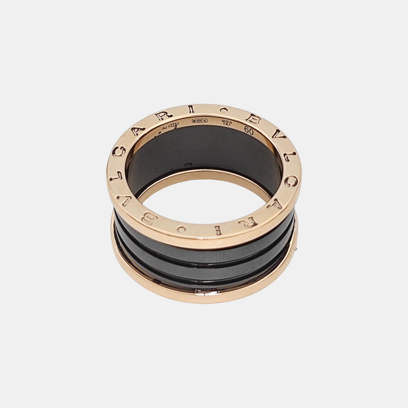 B.ZERO1 18k Rose Gold Ring EU 60