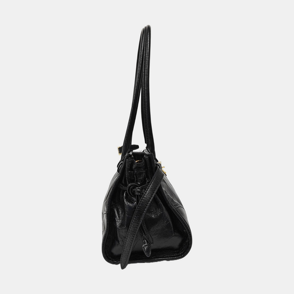 Bonnie Medium Patent Leather Black