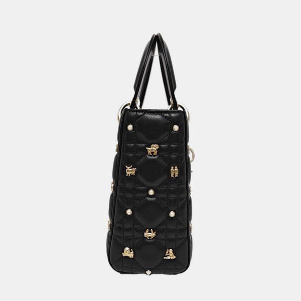 Lady Dior Small Cannage Calfskin Black