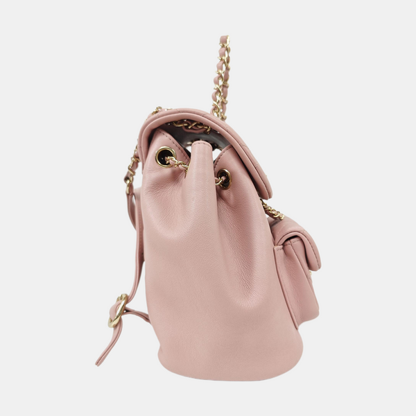 DUMA Small Quilted Calfskin Pink