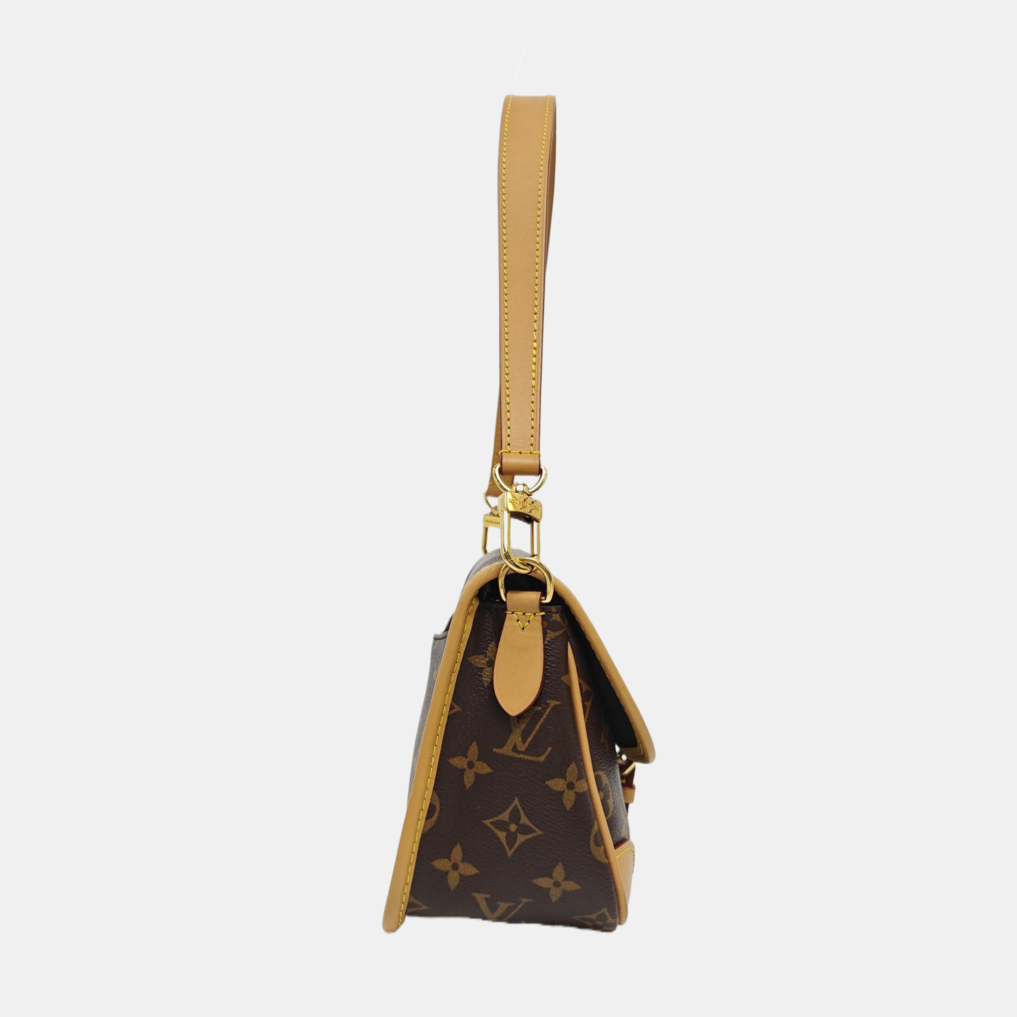 DIANE Monogram Coated Canvas Brown