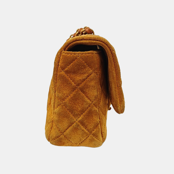 CLASSIC FLAP Mini Quilted Calfskin Beige