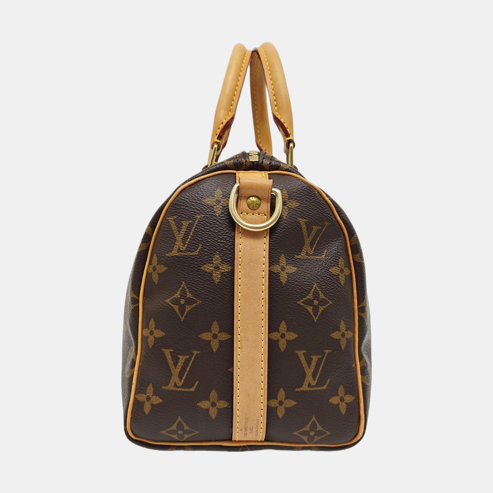 SPEEDY 25 Monogram Coated Canvas Brown