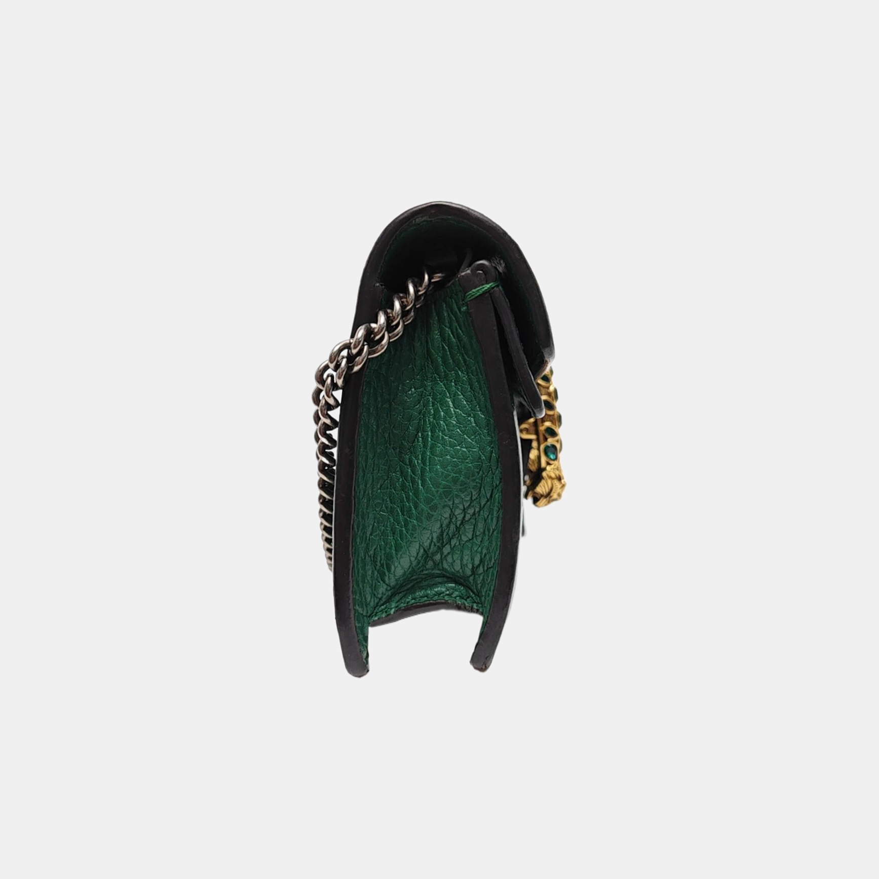 Dionysus Super Mini Calfskin Green