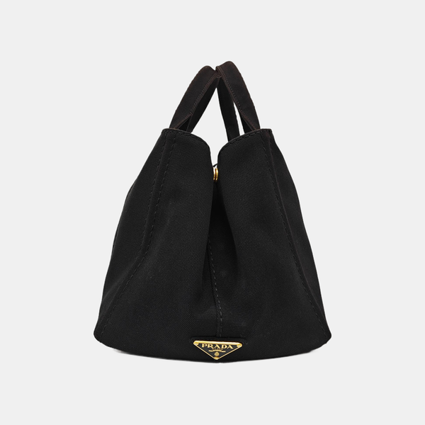 Denim Quilted Canvas Black