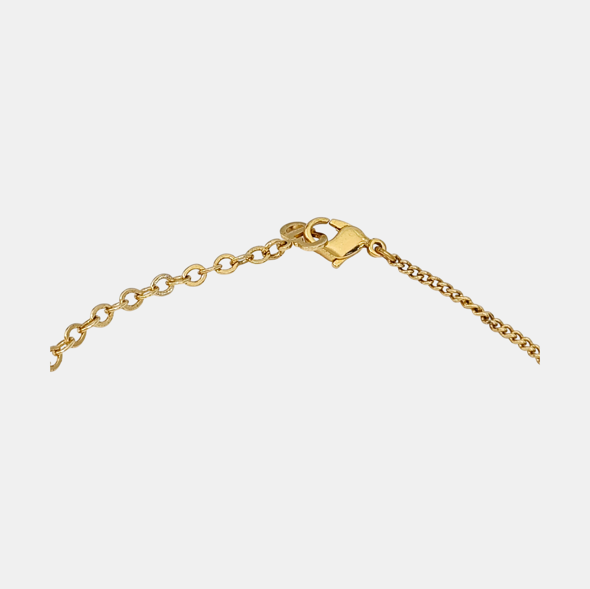 Petit CD Metal Gold Necklace