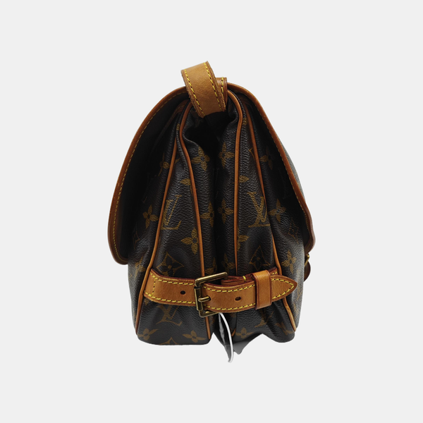 SAUMUR 30 Monogram Coated Canvas Brown