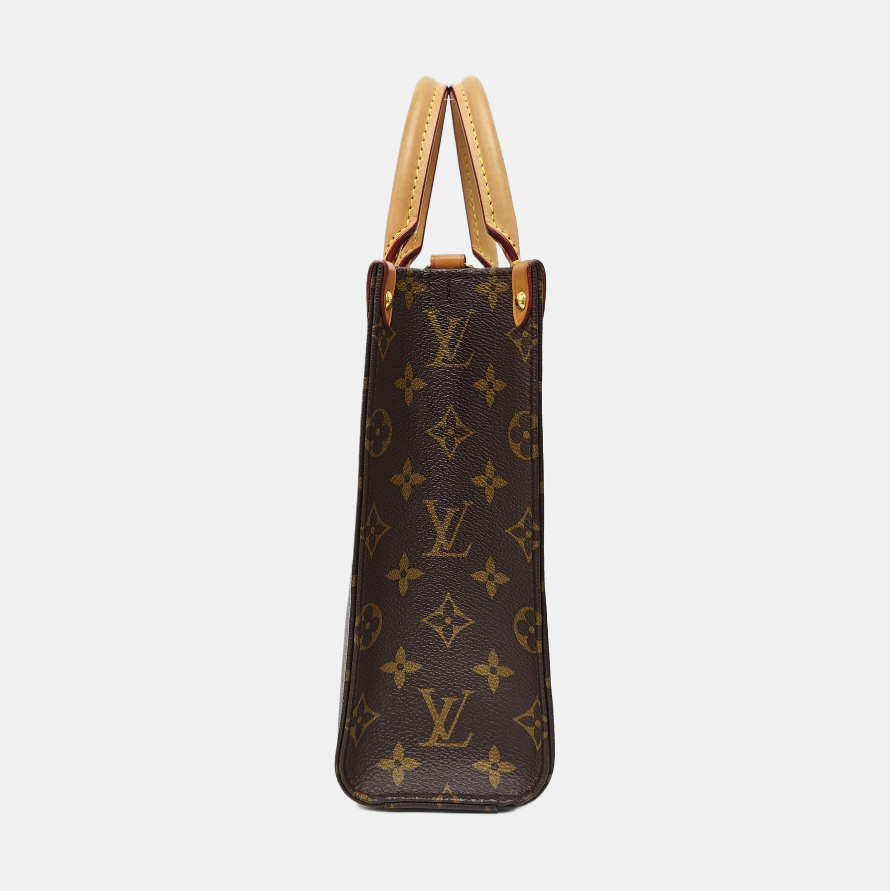 SAC PLAT BB Monogram Coated Canvas Brown