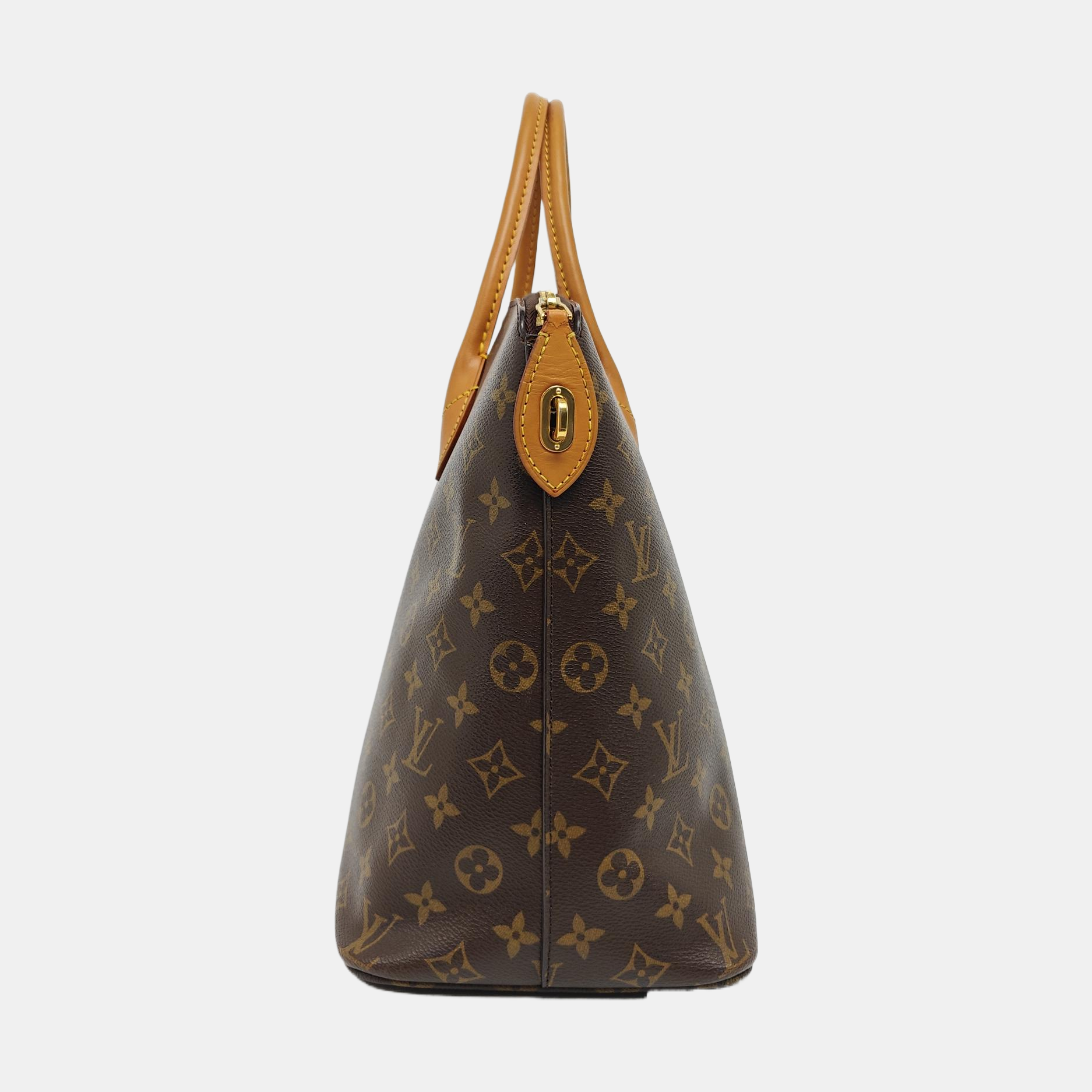 LOCKIT MM Monogram Coated Canvas Brown