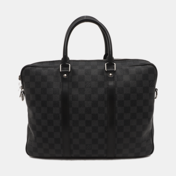 PORTE-DOCUMENTS PM Damier Graphite Coated Canvas Black