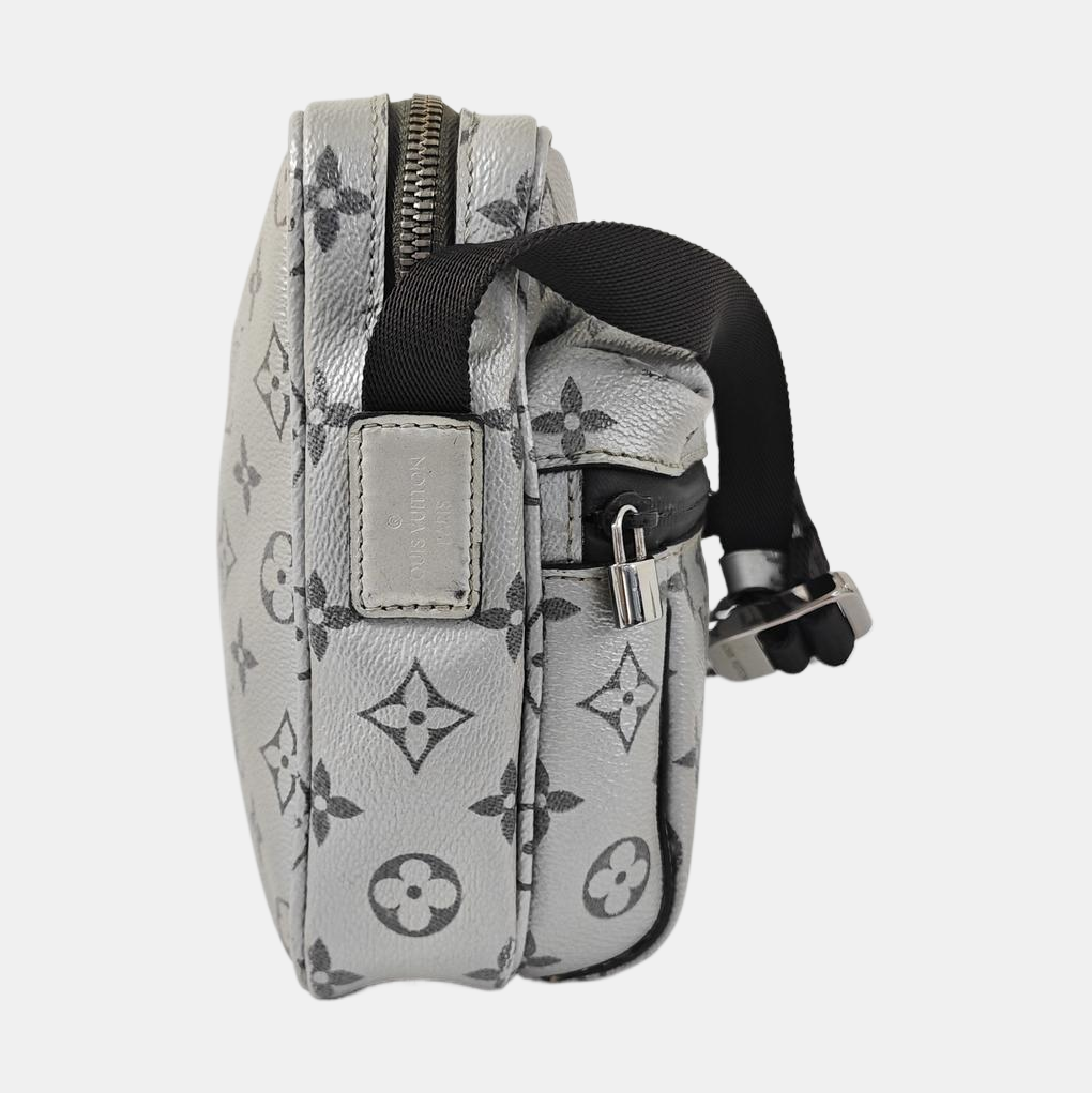 TRIO Monogram Calfskin Gray