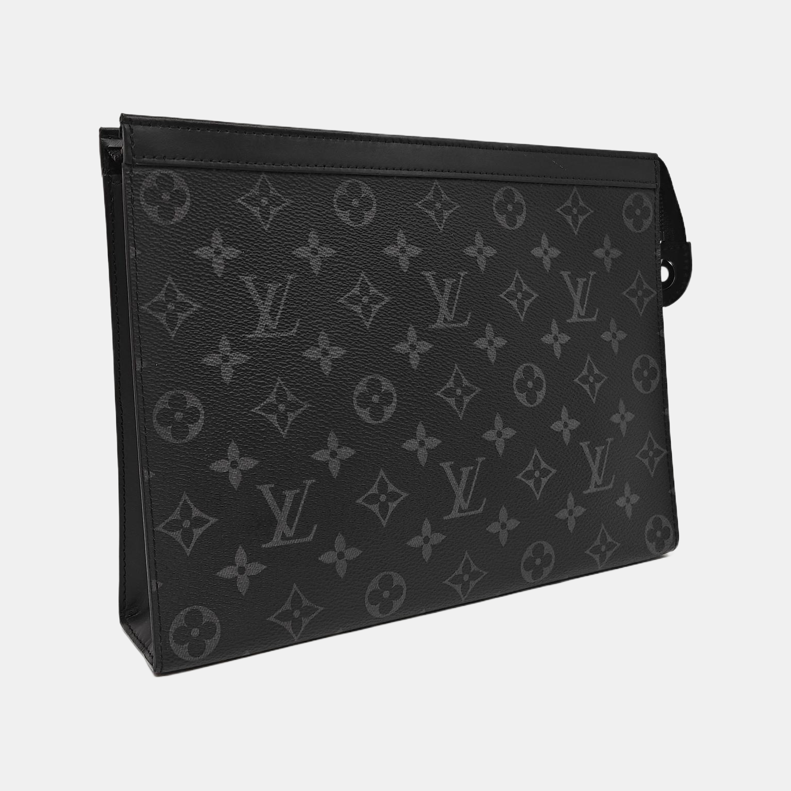 Pochette Voyag MM Monogram Coated Canvas Black