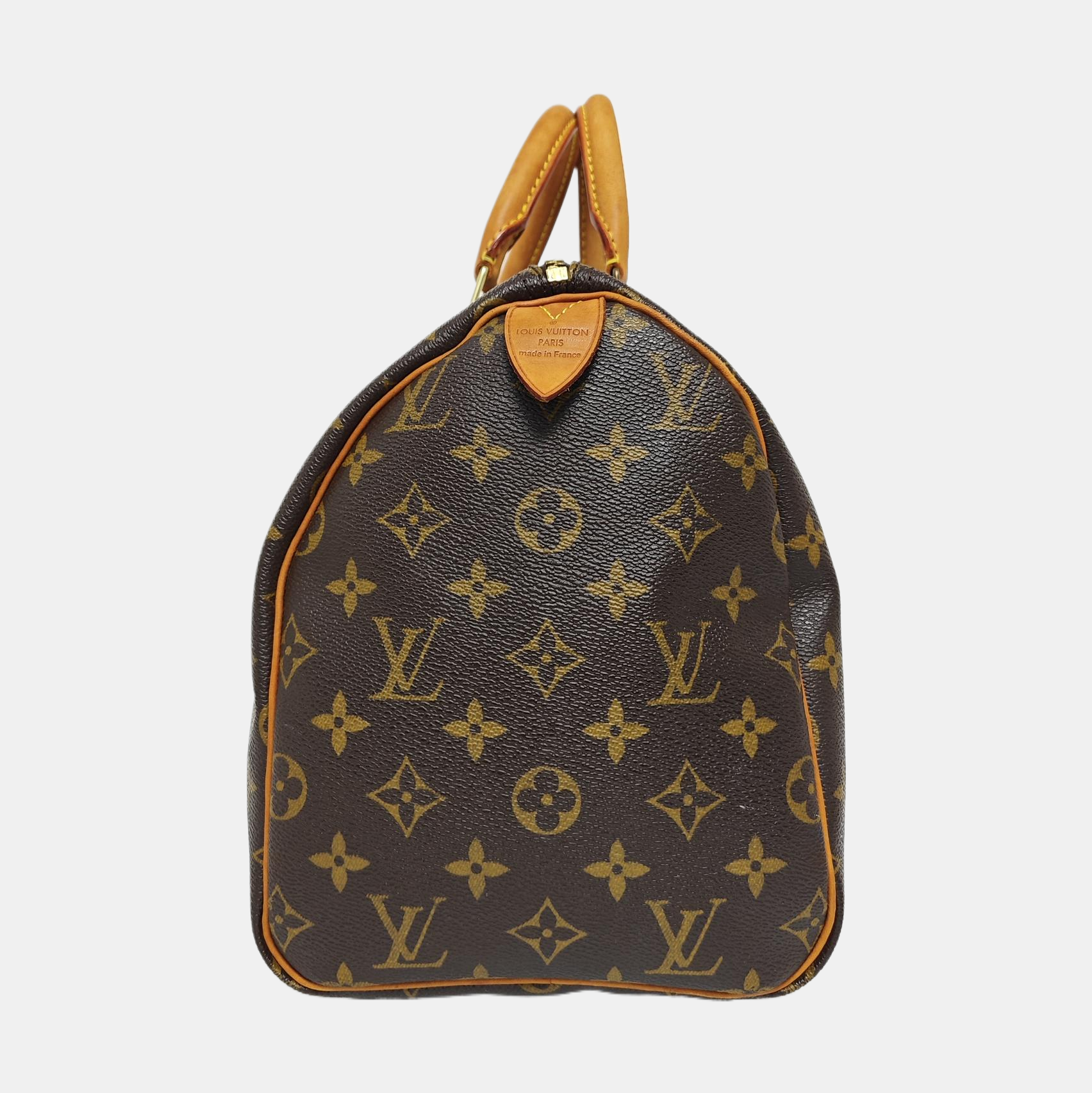 SPEEDY 30 Monogram Coated Canvas Brown