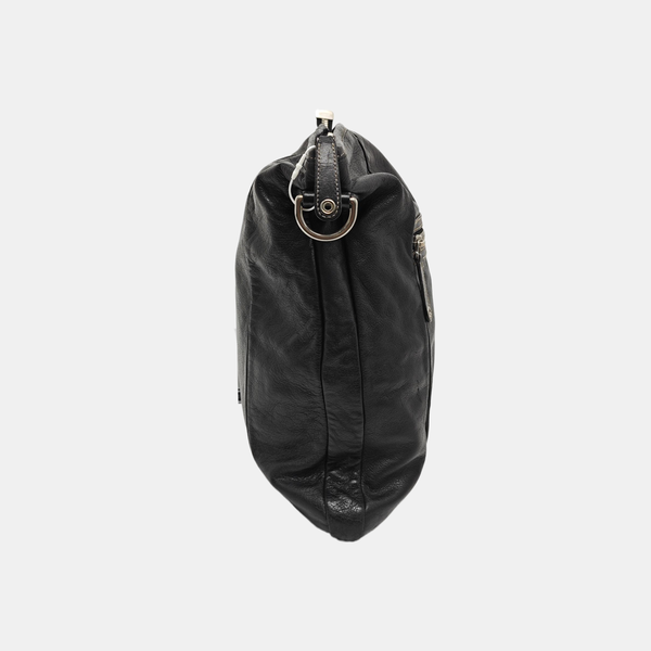 Monogram Calfskin Tote Bag Black