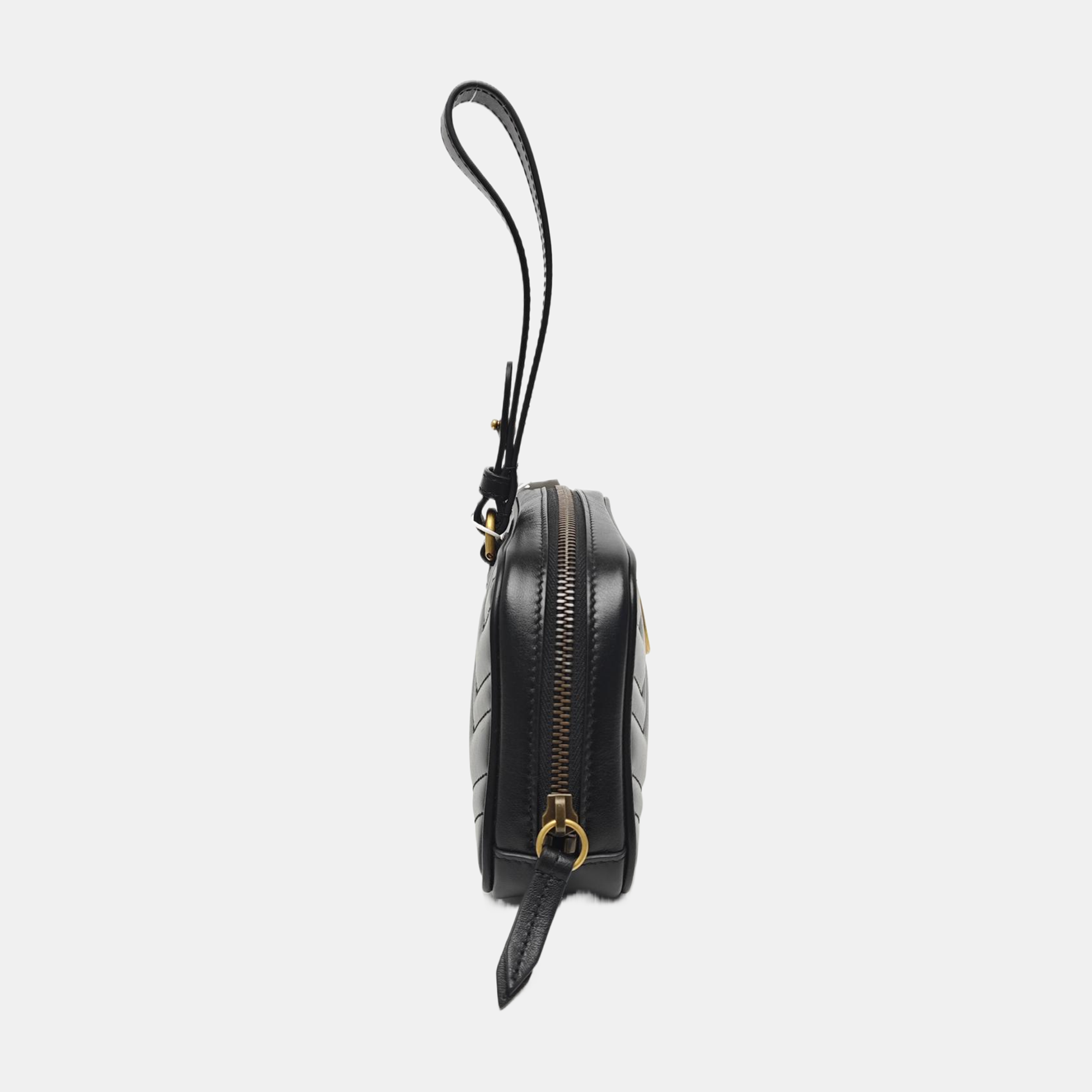 GG Marmont Small Quilted Calfskin Black