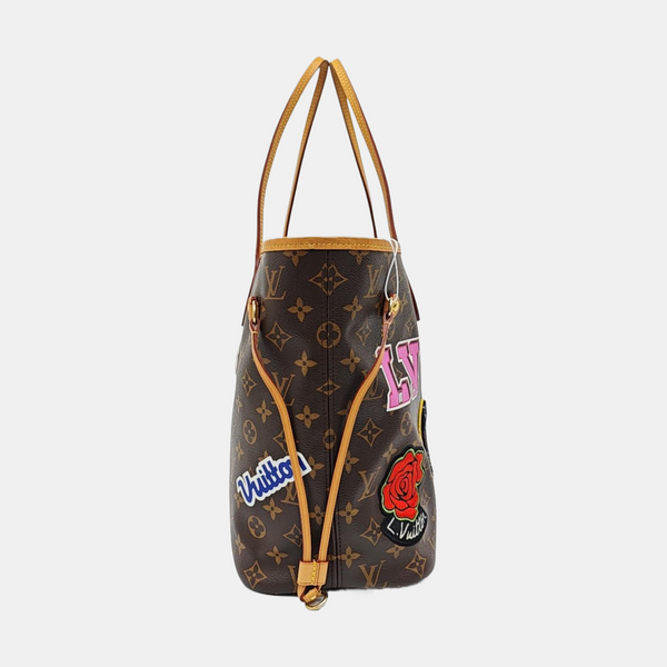 NEVERFULL MM Monogram Coated Canvas Brown