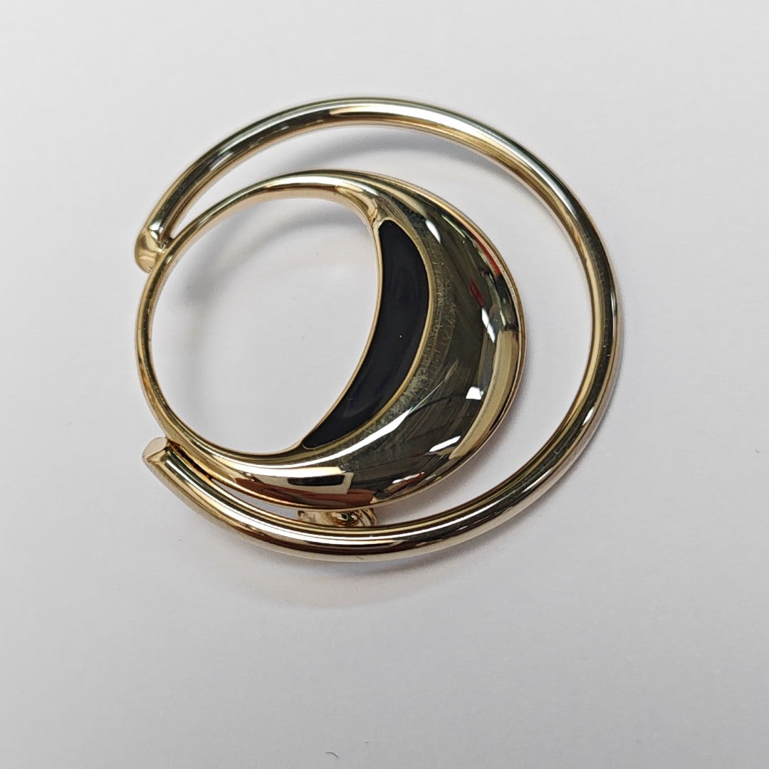 Metal Gold Brooch