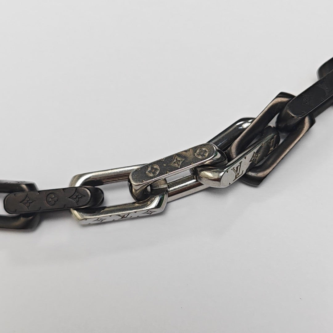 MONOGRAM CHAIN Metal Silver Bracelet