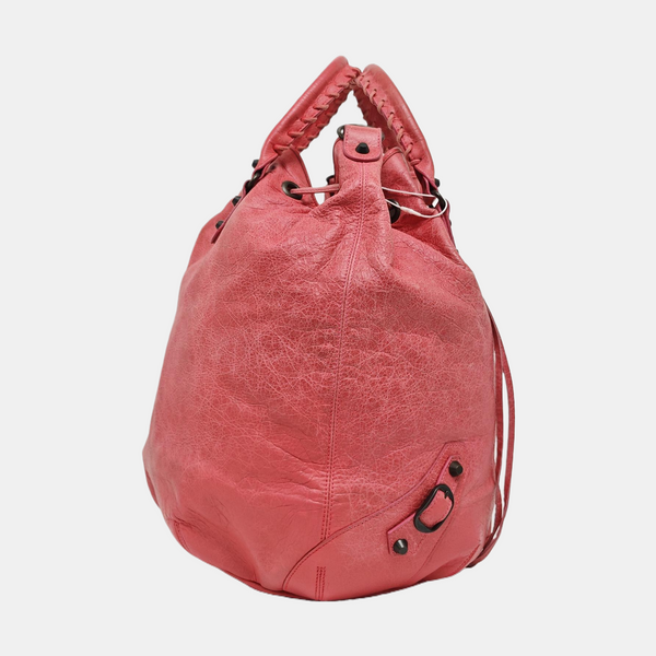 Pompon Bag Calfskin Pink