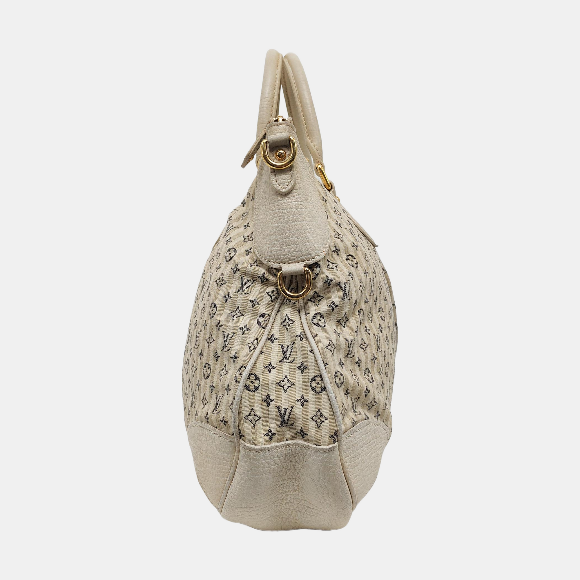 CROISETTE SAC MARINA Monogram Canvas White