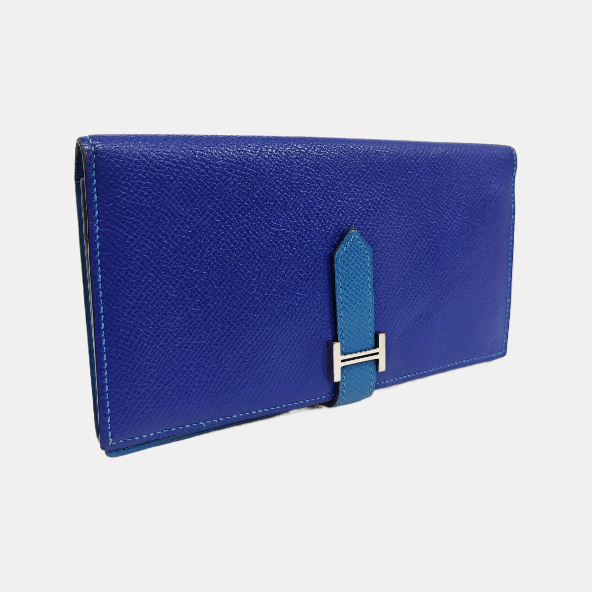 Bearn Medium Epsom Blue Wallet