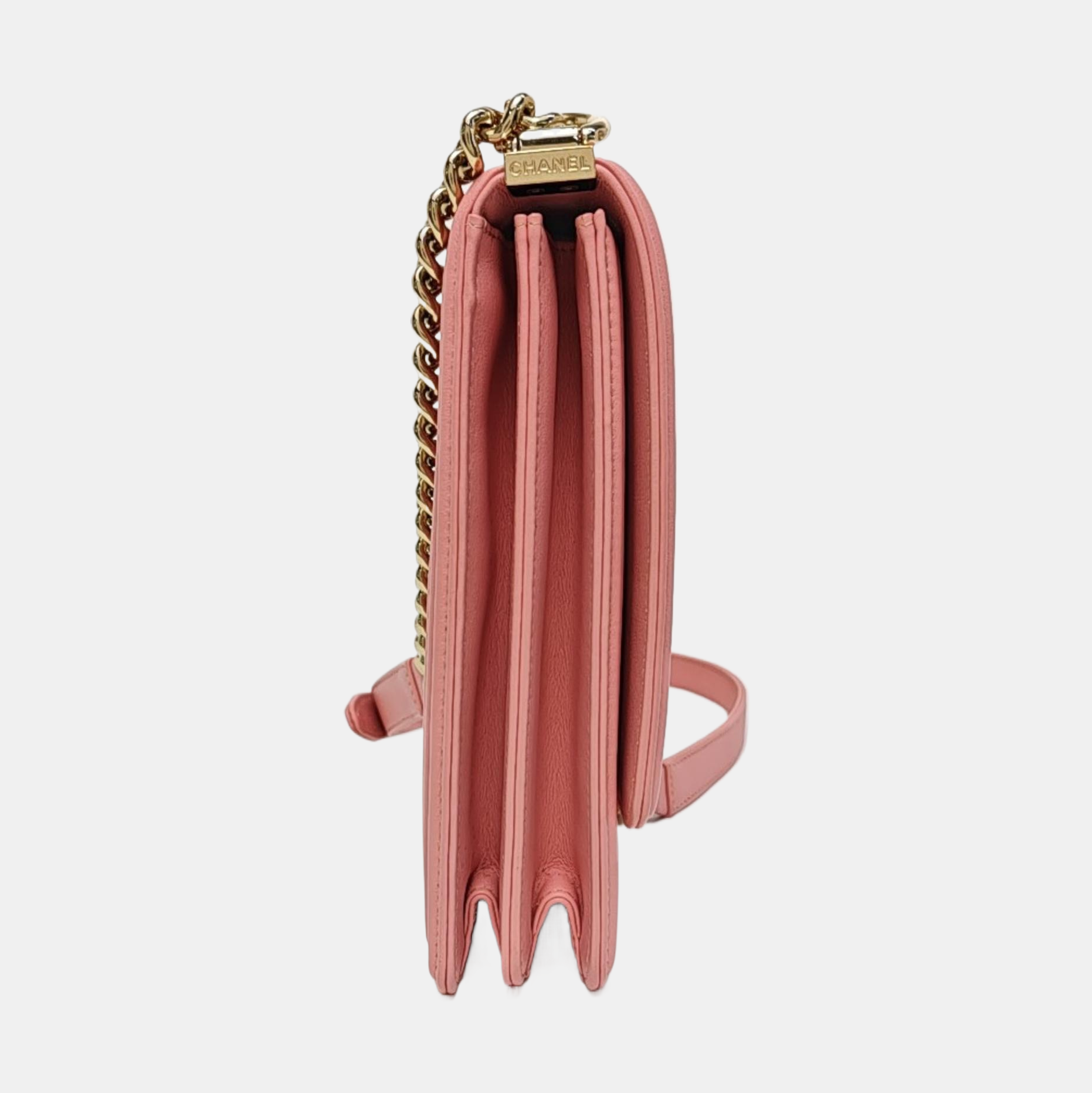 BOY CHANEL Mini Quilted Calfskin Pink