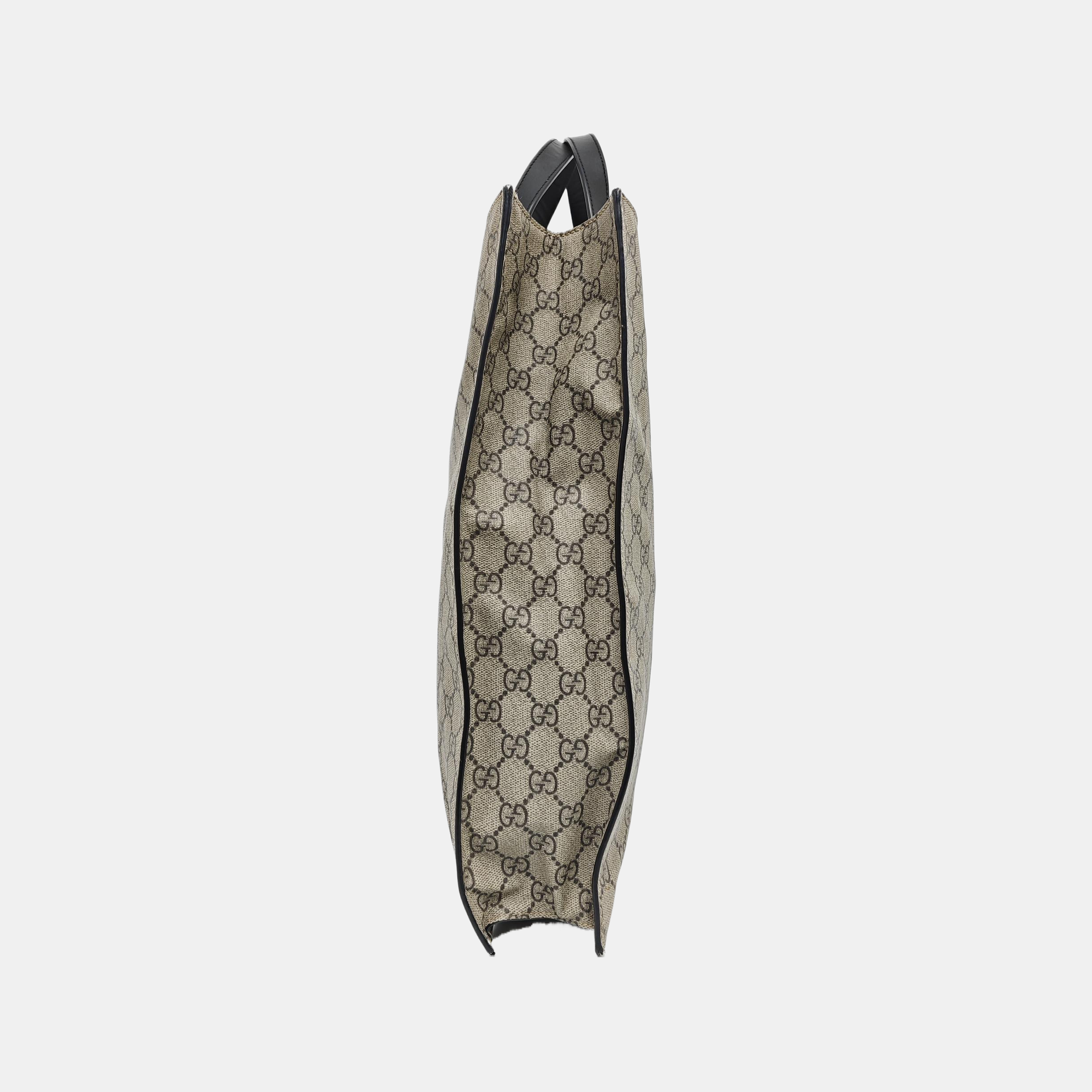 Monogram Coated Canvas Tote Bag Brown