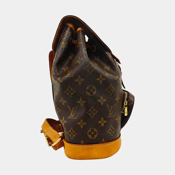 MONTSOURIS MM Monogram Coated Canvas Brown