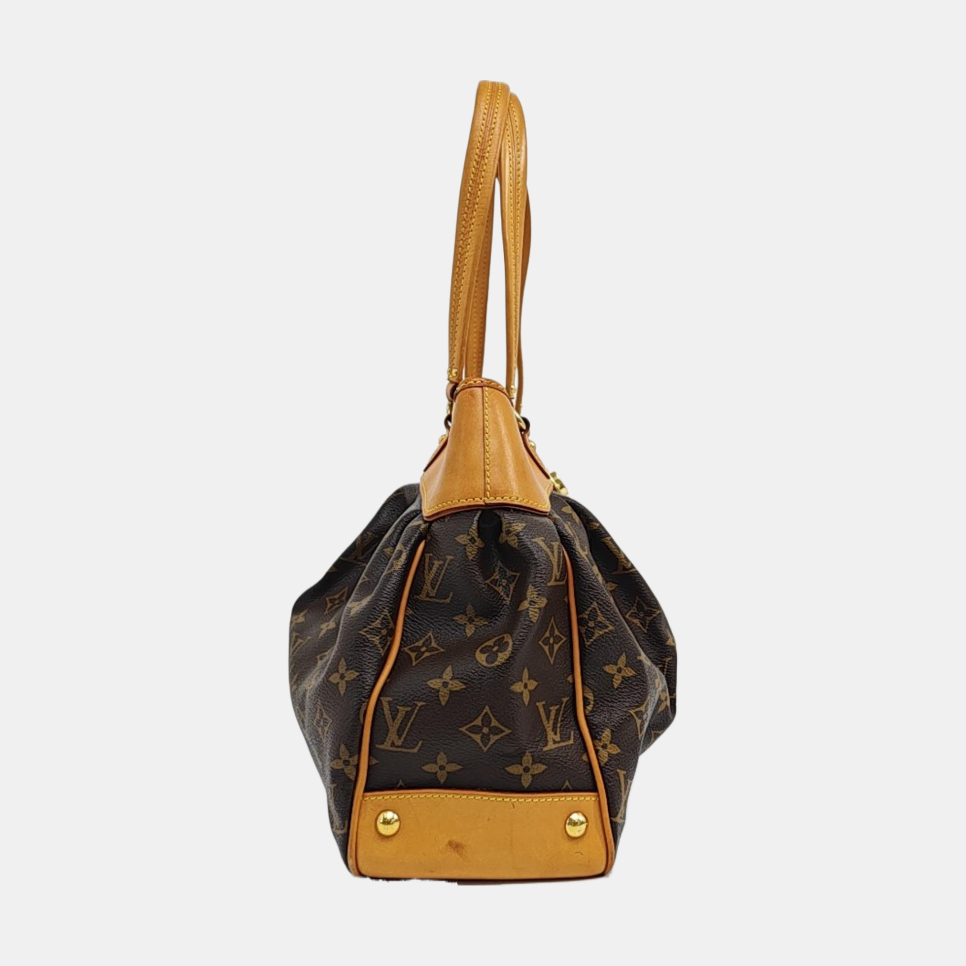 VINTAGE BOETIE PM Monogram Coated Canvas Brown