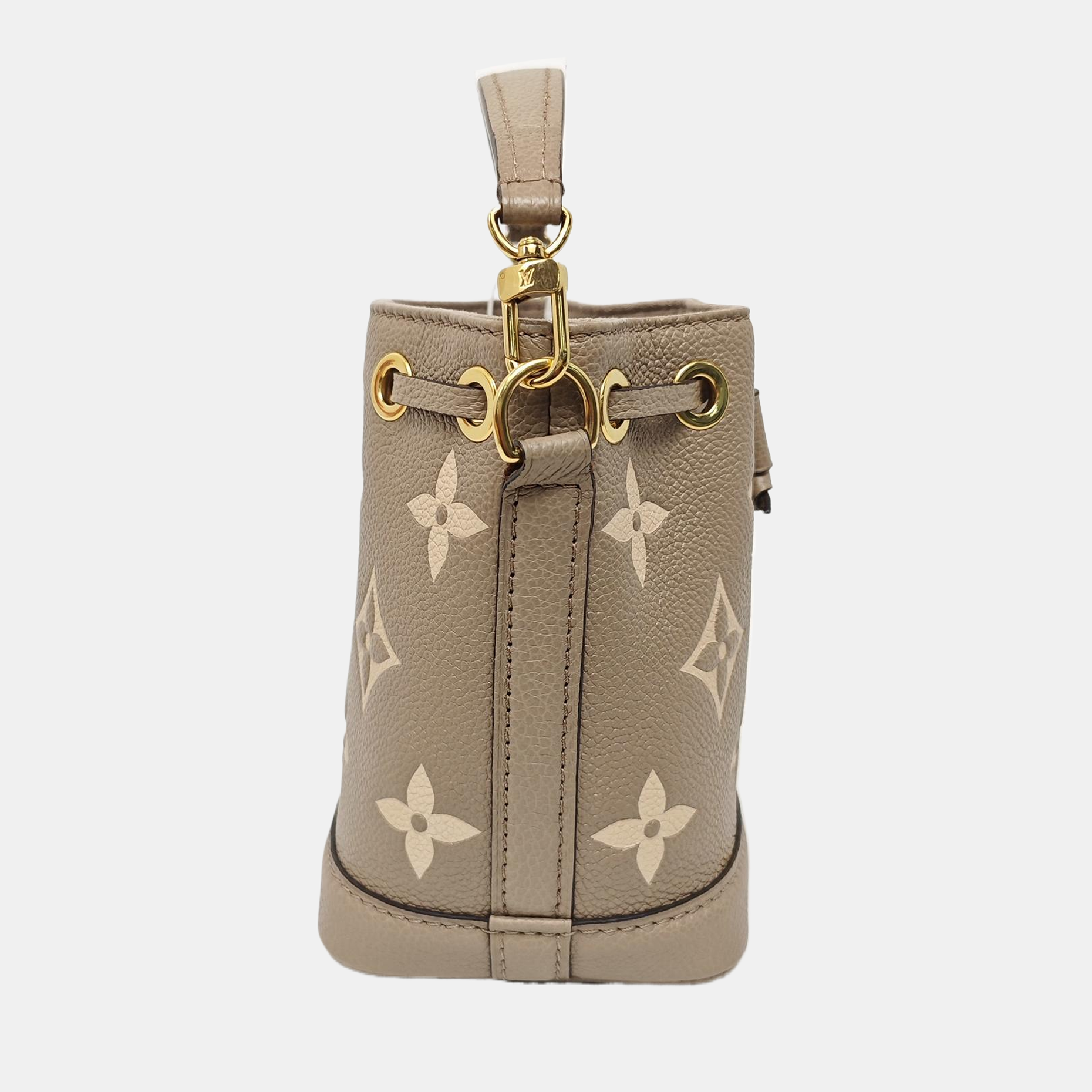 NOÉ Nano Monogram Calfskin Gray