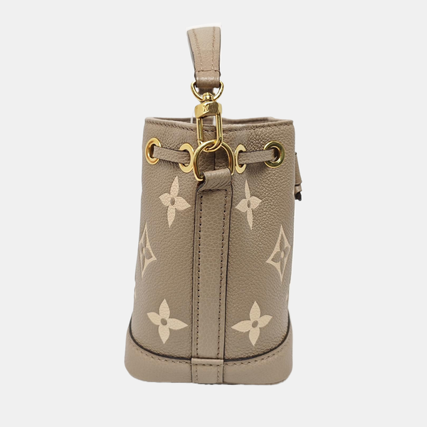 NOÉ Nano Monogram Calfskin Gray