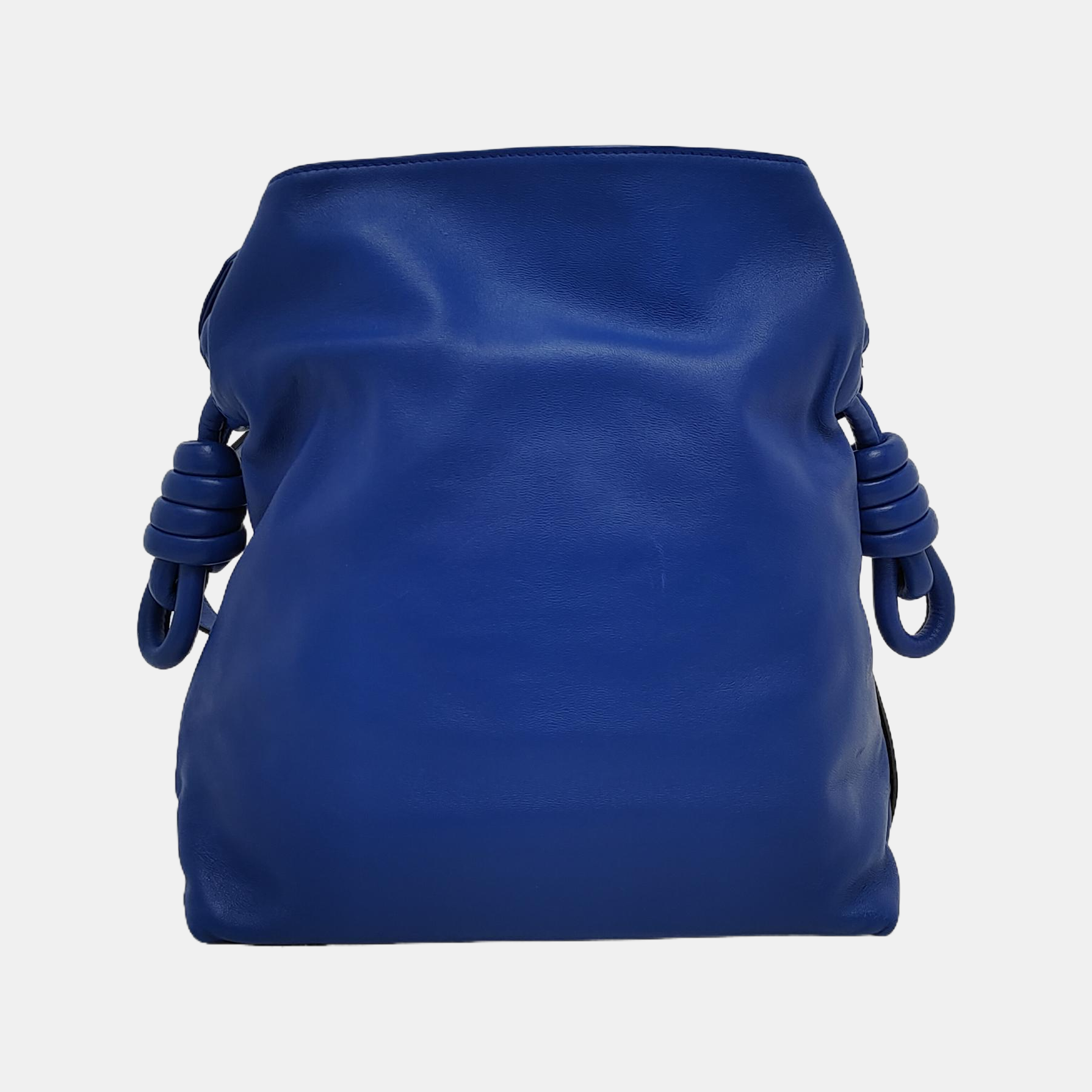 Authenticated pre-owned  Flamenco Calfskin Blue - Crossbody Bag at Looply