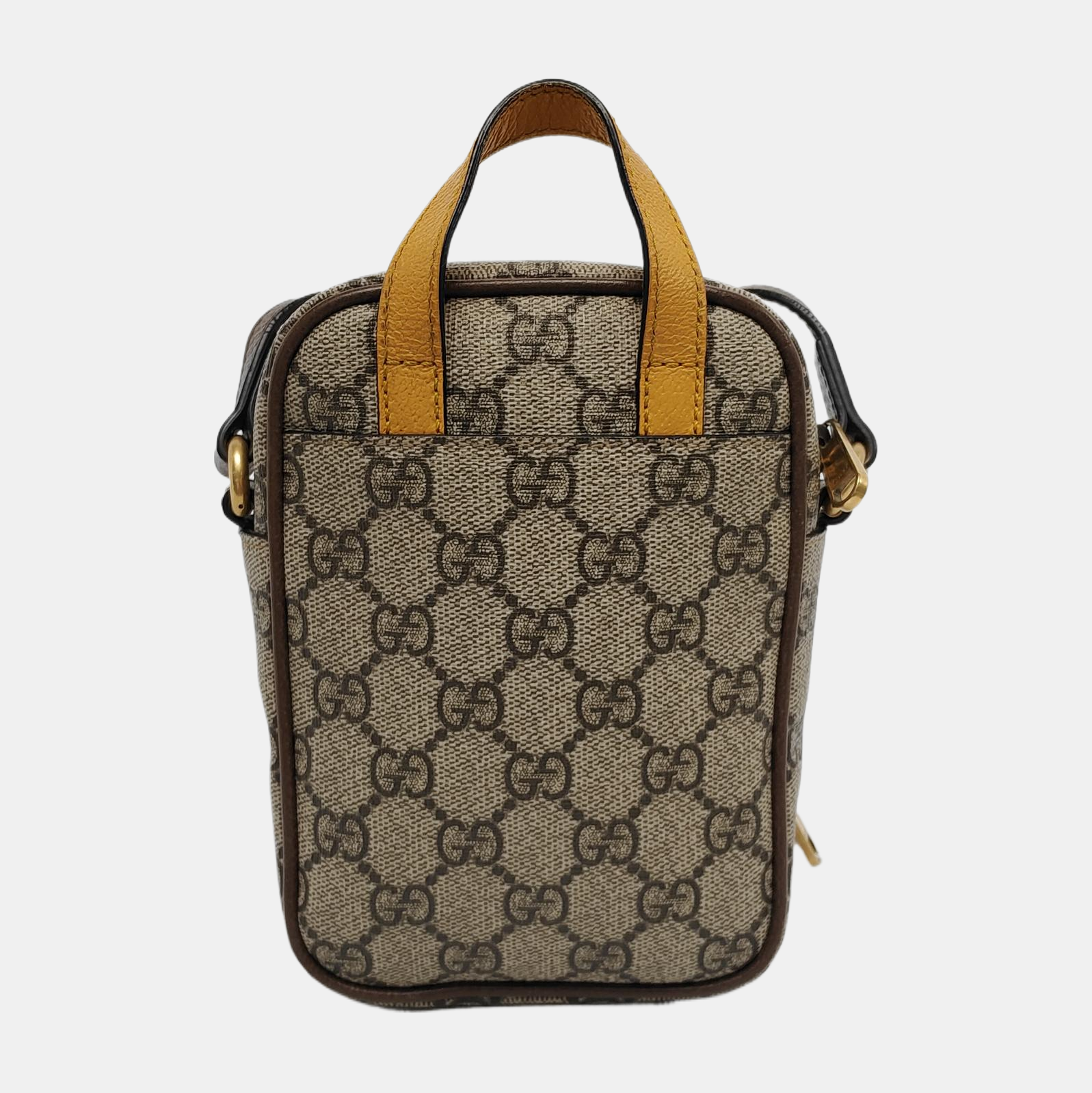 Neo Vintage Mini Monogram Coated Canvas Brown