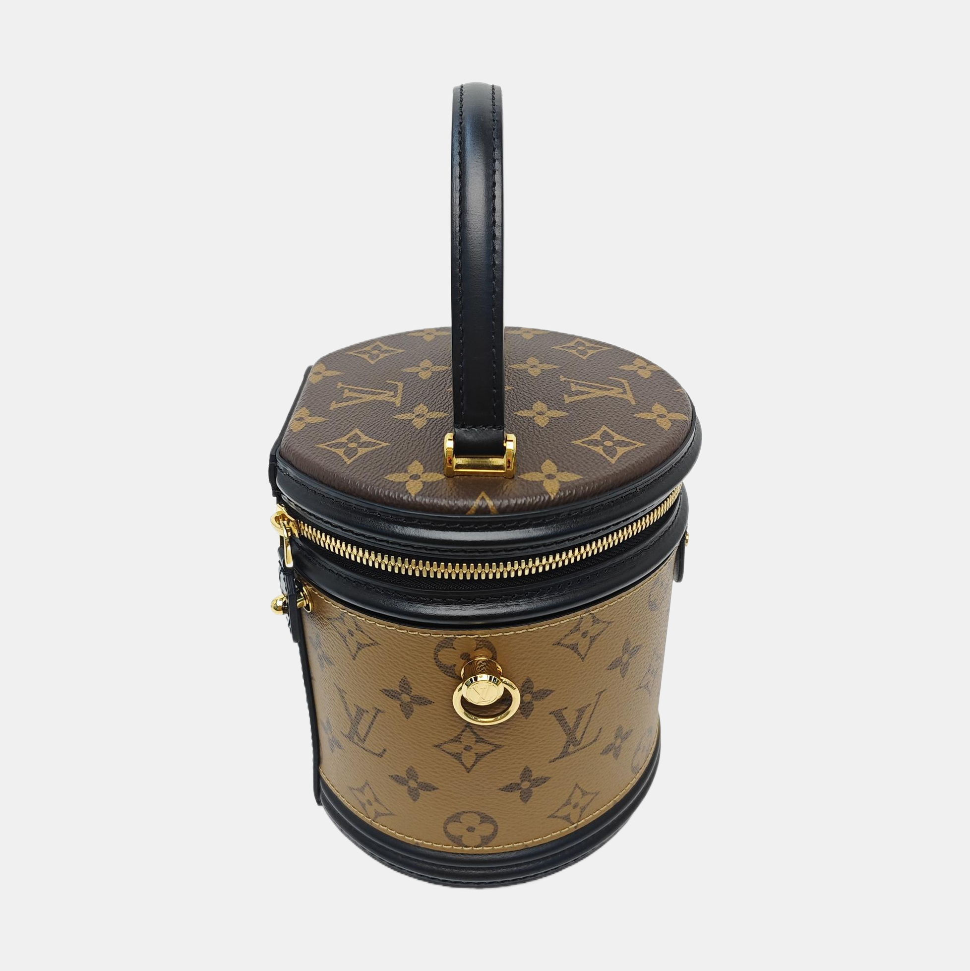 CANNES PM Monogram Coated Canvas Brown