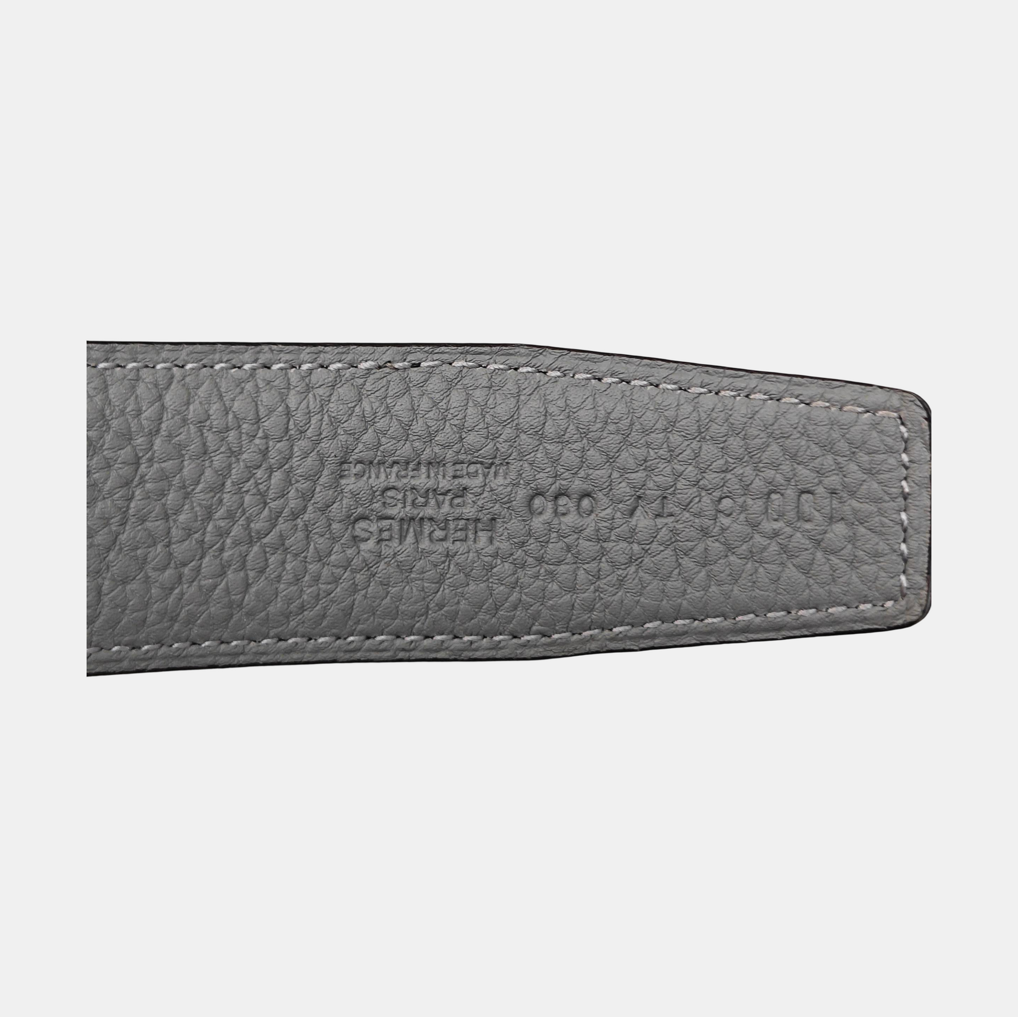 Leather Belt Gray