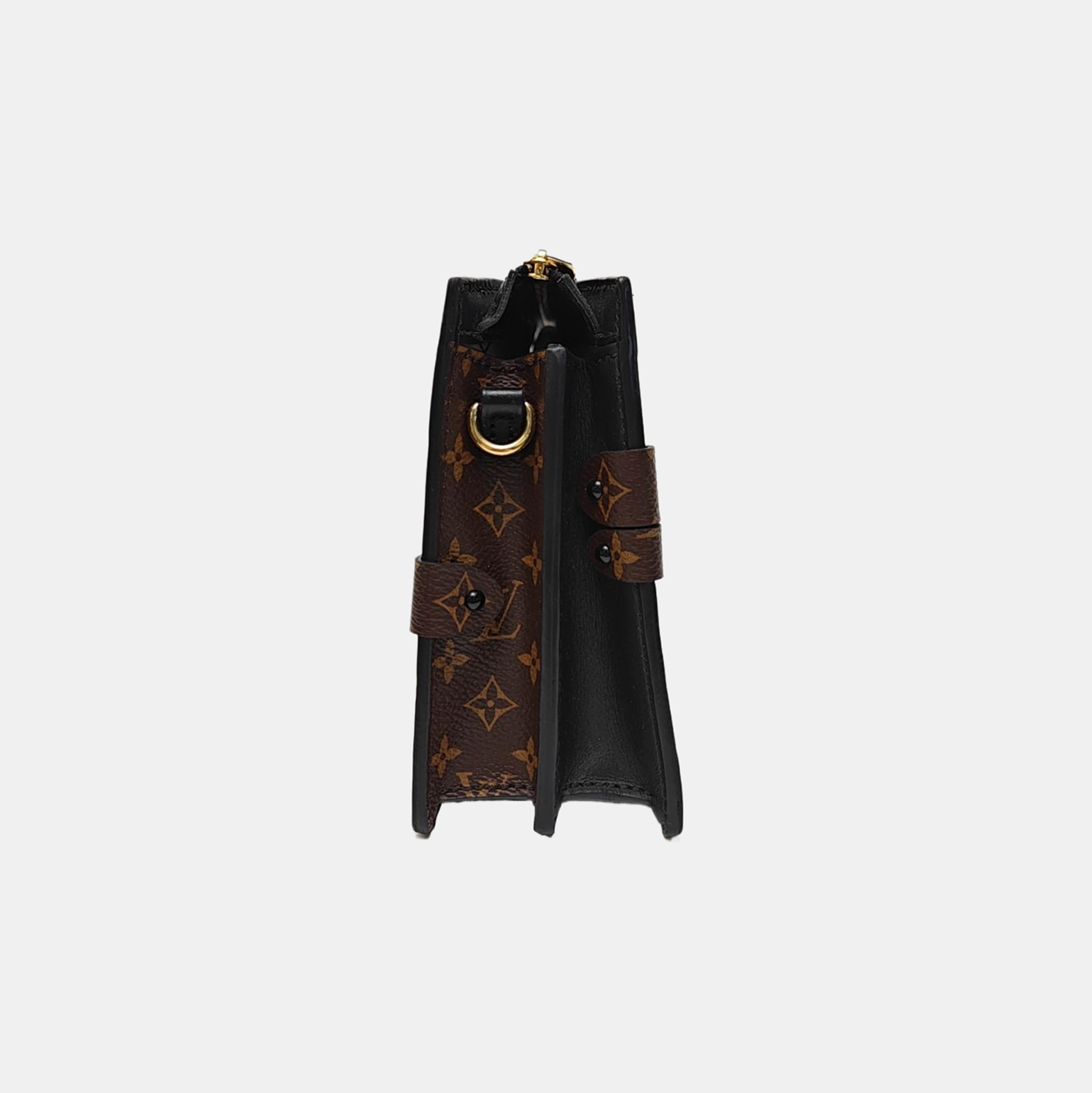 TRUNK Monogram Coated Canvas Brown