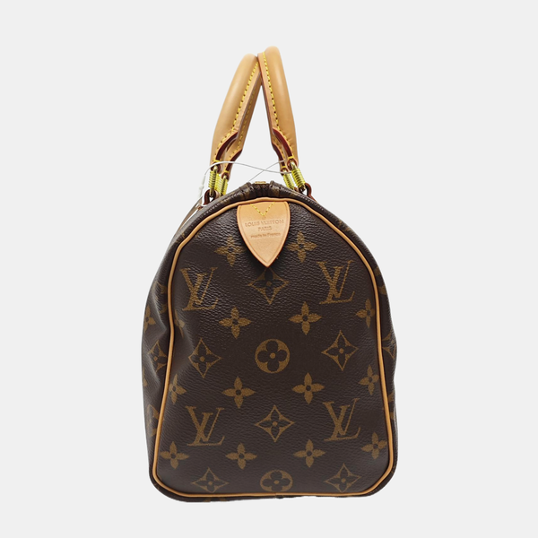 SPEEDY 25 Monogram Coated Canvas Brown