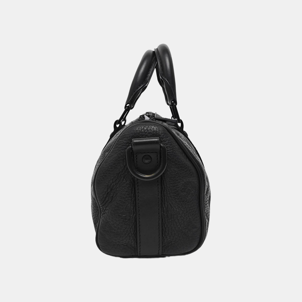 KEEPALL 25 Monogram Calfskin Black