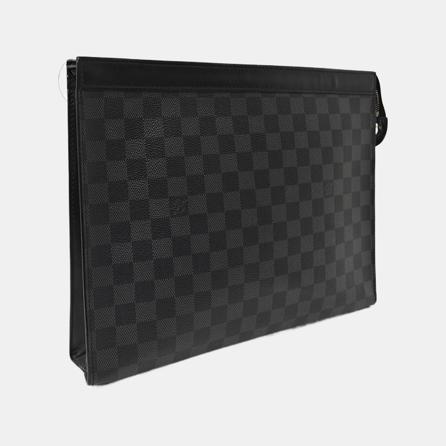 Pochette Voyag GM Damier Graphite Coated Canvas Gray