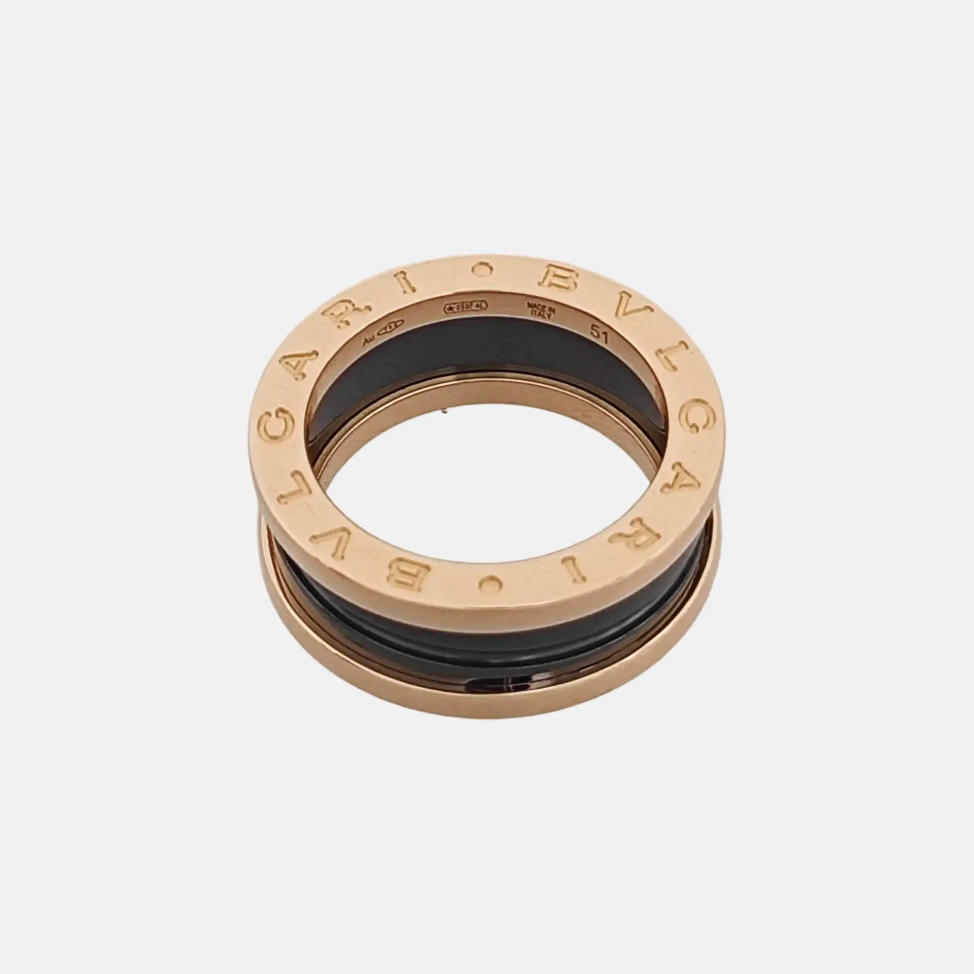 B.ZERO1 18k Rose Gold Ring EU 51
