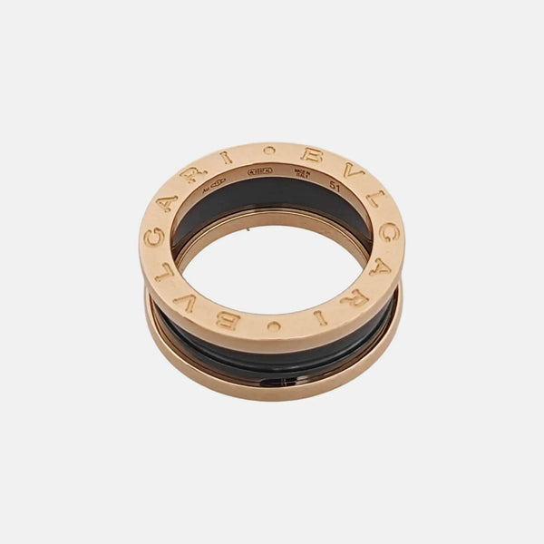 B.ZERO1 18k Rose Gold Ring EU 51