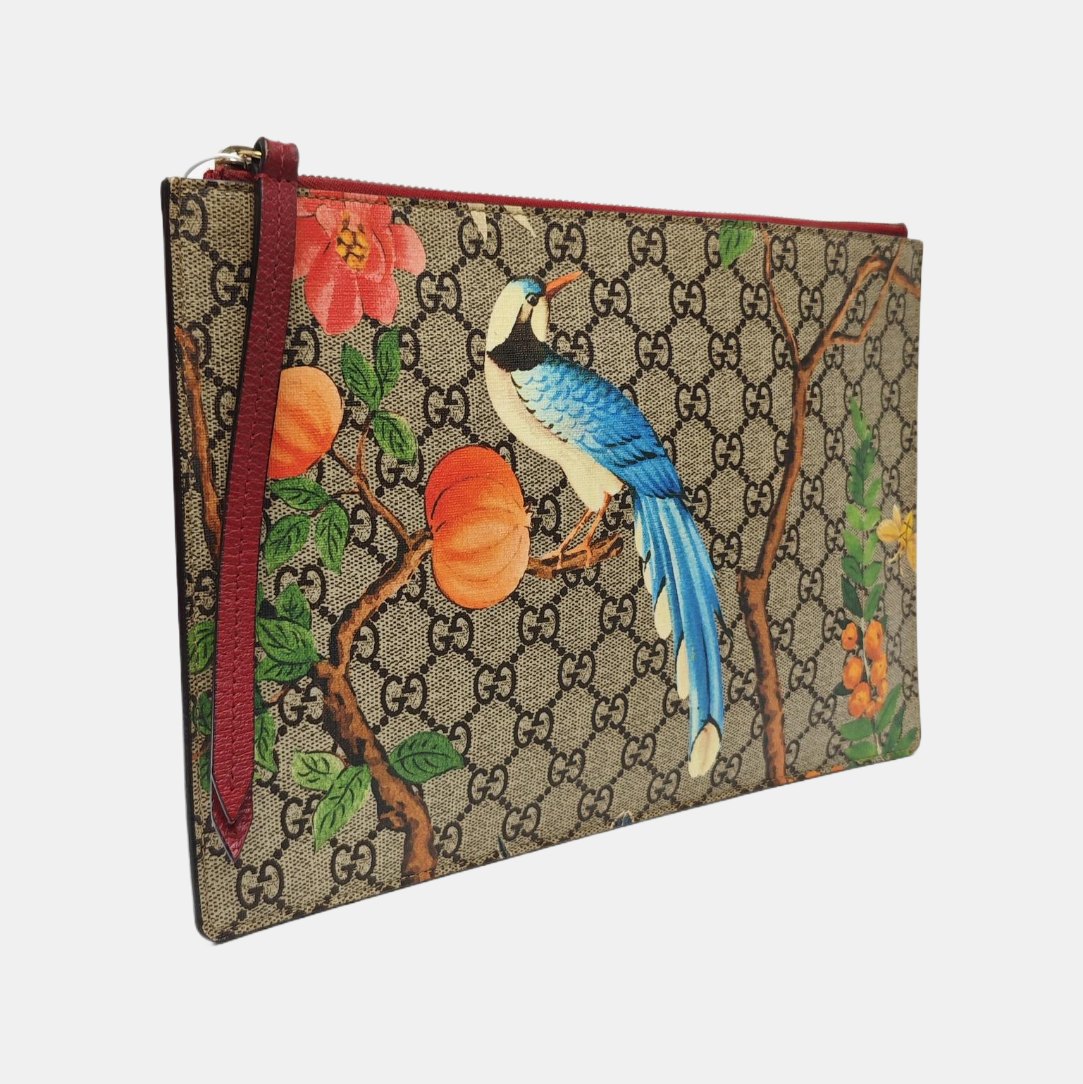 GG Blooms Monogram Coated Canvas Beige