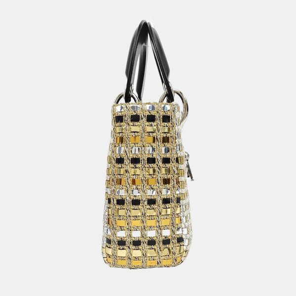 Lady Dior Mini Fabric Multicolor