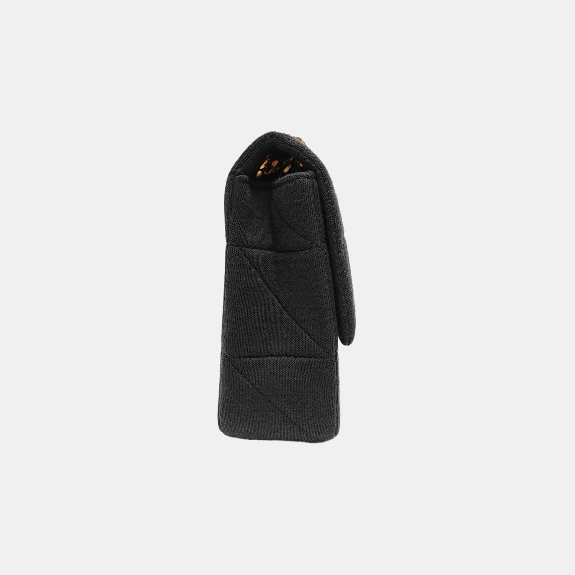 RIVE GAUCHE Medium Quilted Fabric Black