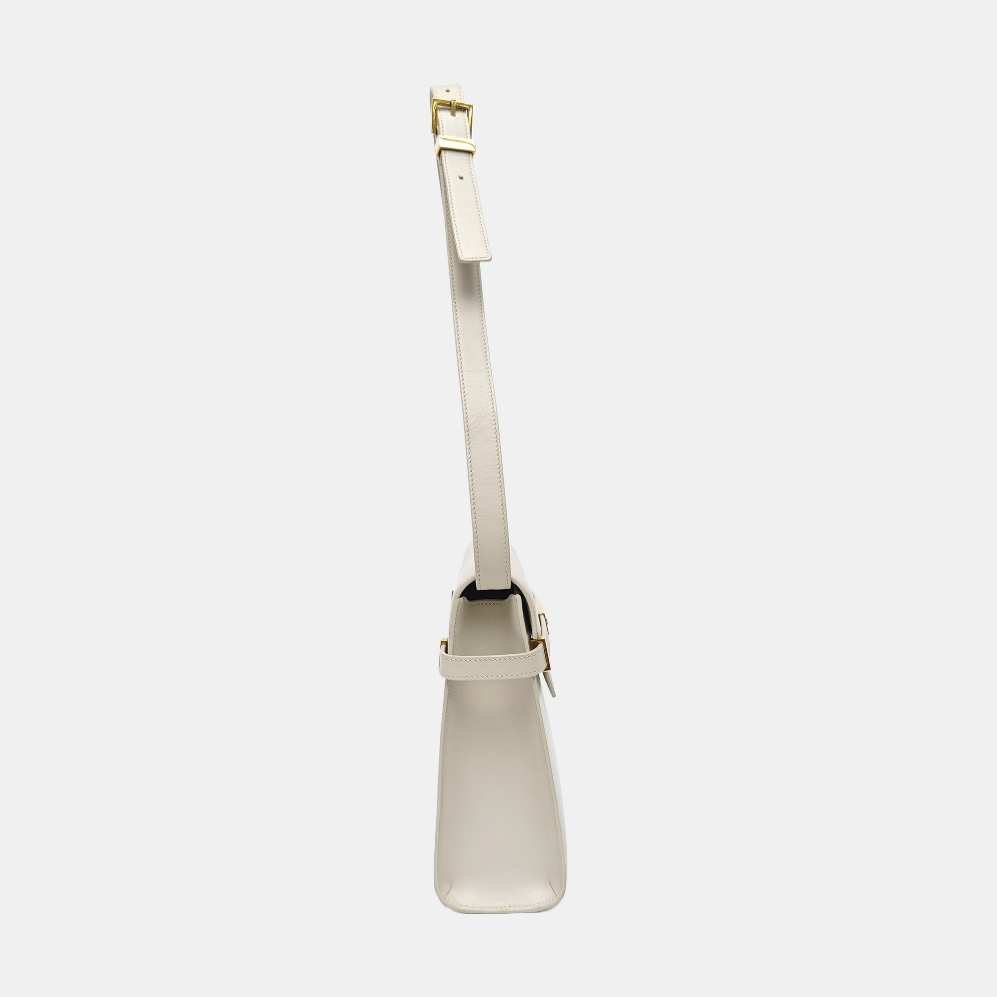 MANHATTAN Medium Calfskin White