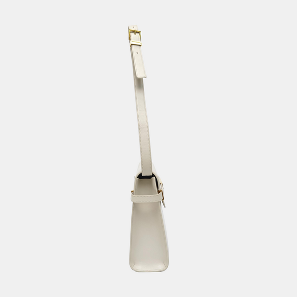 MANHATTAN Medium Calfskin White