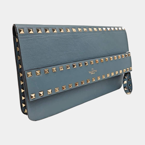 Rockstud Calfskin Blue