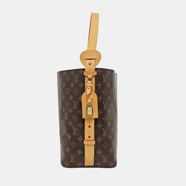 ALL IN GM Monogram Coated Canvas Brown